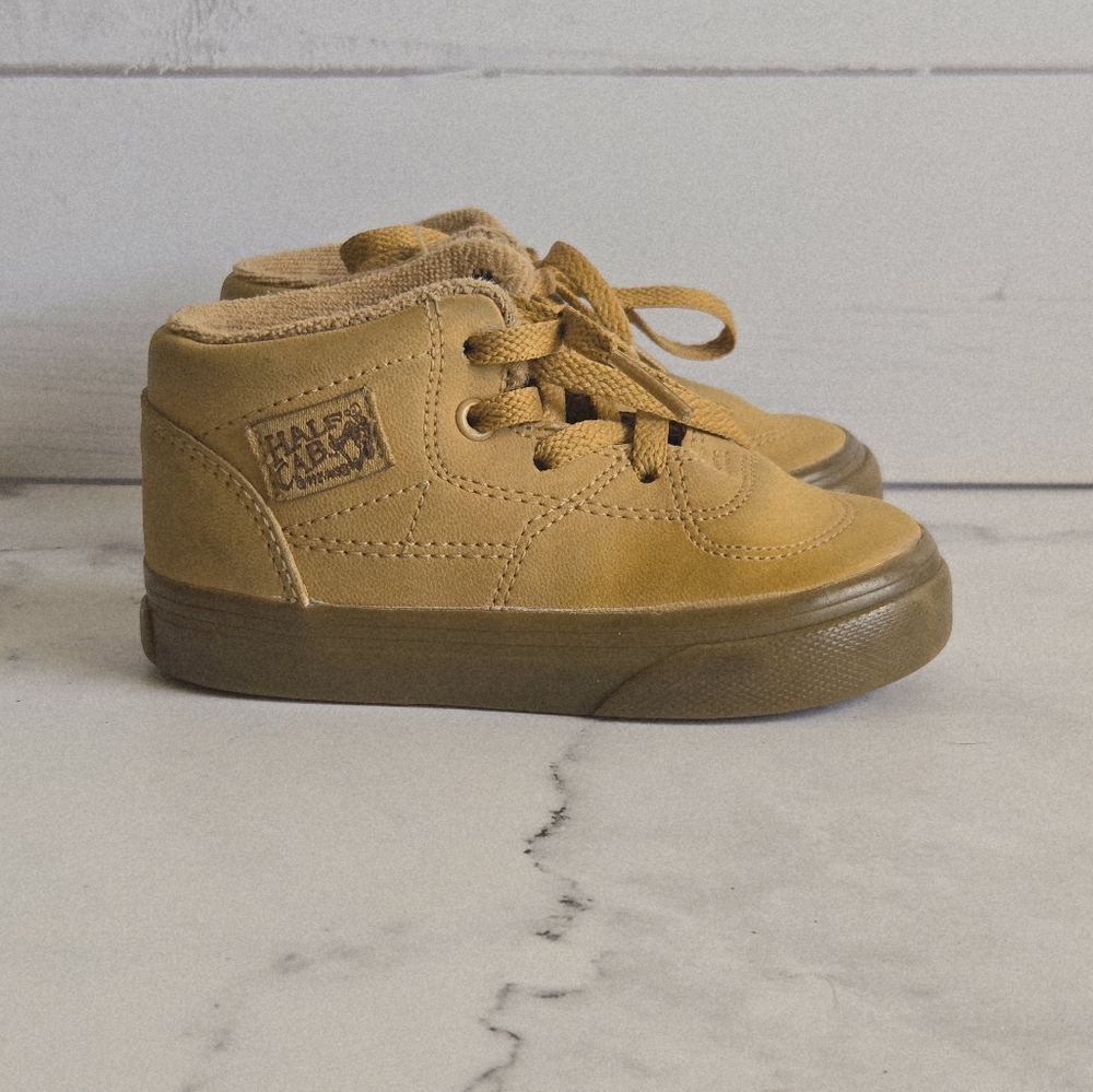 VANS Half Cab Tan High Top Shoes Size 6C Toddler